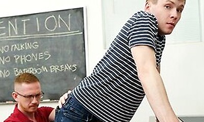 Brody Kayman And Damian Rose In While In Detention, Professor Kayman Has A Very Serious Talk With His Naughty Student 18