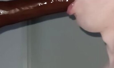 Partly Blurred Deepthroat Video