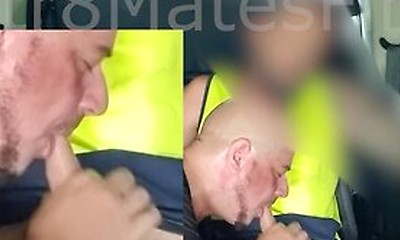 Str8 Aussie Tradie Gets First Time Gay Blow Job - Subtitled