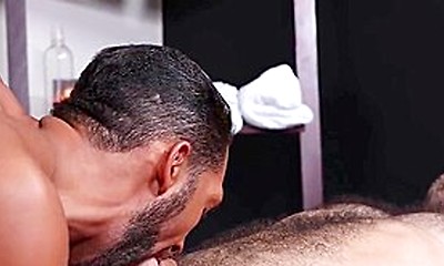 Luka Phoenix Alongside Cole Ryan Throat Fuck