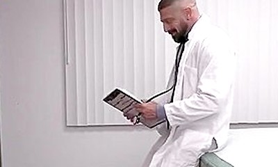 Hunk Doctor Marco Napoli Examines Young Stud Darron Bluus Holes With His Fat Dick