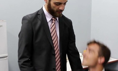 Lunch Time Flirting - TGO - The Gay Office - Rocco Reed - Tommy Defendi & Tyler Morgan